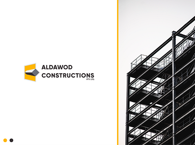 Aldawod Construction Logo Design brand identity branding construction design graphic design graphics logo