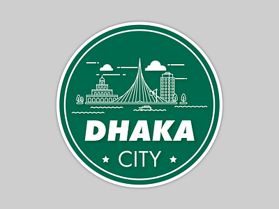 Dhaka City design flat graphic design graphics icon illustration logo logo design minimal vector