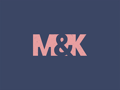 MK negative space-Logo Design