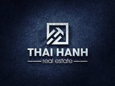 Real state logo Thai Hanh realstate logo minimal flat 3d