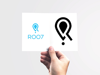 ROO7 R Letter logo design