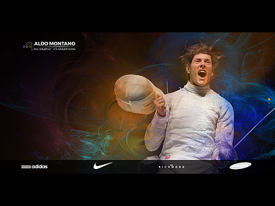 Aldo Montano | Olympic Champion animated web interface animation landing page concept exercise design prototype navigation site trending exploration ui user experience user interface ux