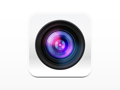 Entergage App Icon app camera cinema colour design eye film gradient icon lense logo robot