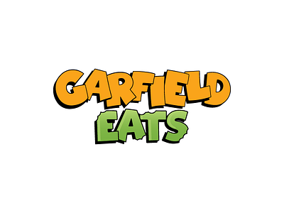 Garfield EATS Typography bold brand cat children comic food fun garfield mobile app restaurant typography