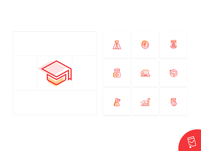 BookHandlers - Icons branding design icon illustration illustrator ui ux vector