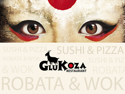 Glukoza restaurant branding logos