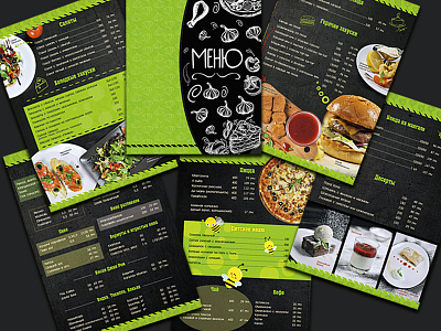 Menu branding design graphic design icons illustrations menu for the restaurant vector