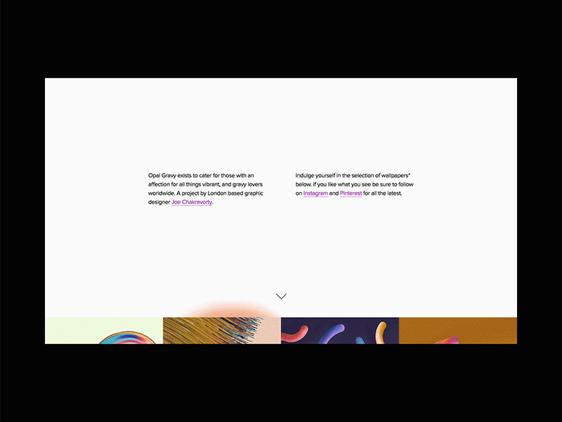 Opal Gravy Redesign – Desktop identity lettering ui ux website animation colour web branding vibrant wallpaper design illustration color abstract