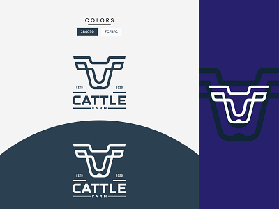 Cattle Firm Logo branding business logo cattle logo design firm logo flat logo illustration logo minimal minimal logo minimalist logo typography