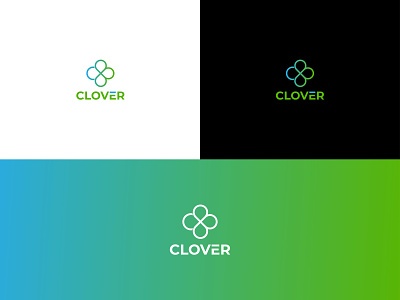 Clover Logo Design branding business logo design flat logo logo logo design minimal minimal logo minimalist logo typography