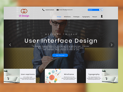Uesr Interface Design account animation branding design gif graphic illustraion layout mockup product design profile search web web template website