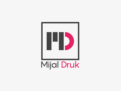 Mijal Druk clean logo logotype minimal