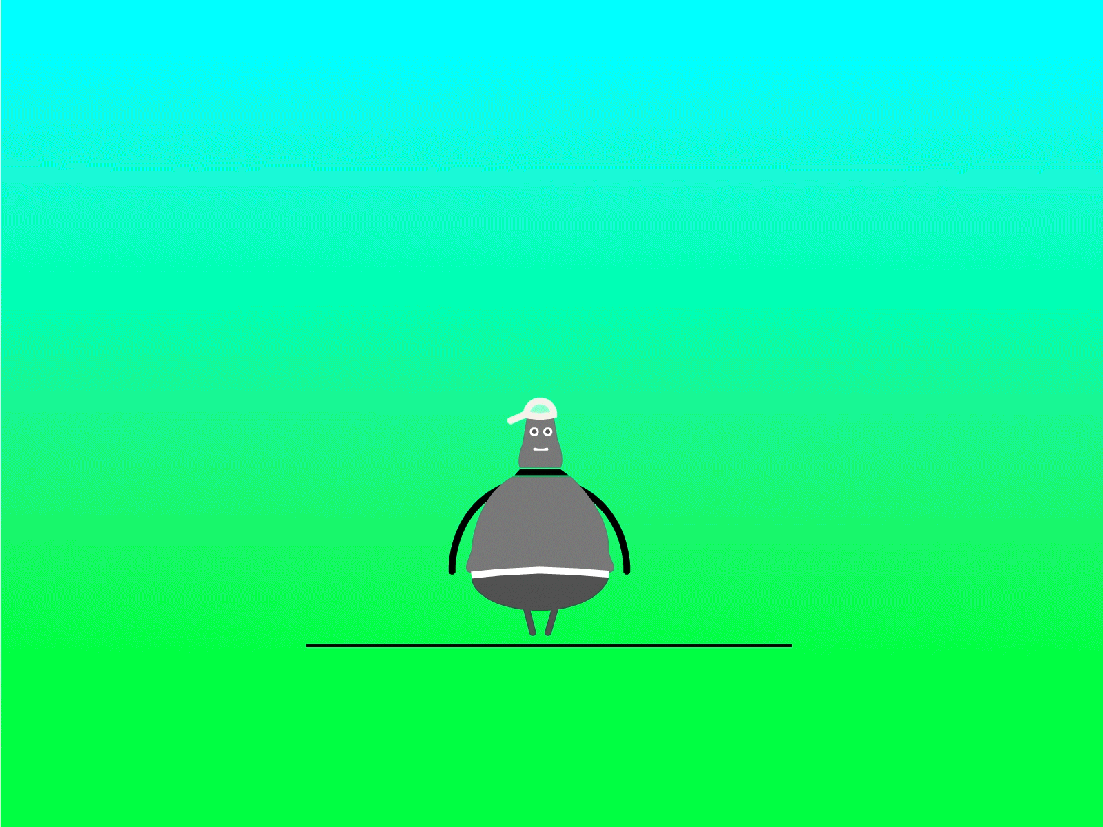 Change Management - Don´t wait for the UFO animated gif animation cel animation design frame by frame illustration vector