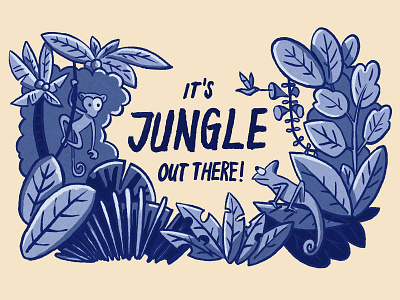 It´s Jungle out there! illustration painted
