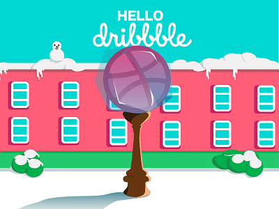 Dribbble 1 品牌 商标 应用 插图 设计