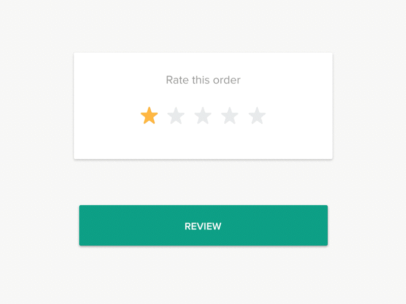 Silvva, Rate Order Popup android animation app delivery food ixd mobile motion ui ux