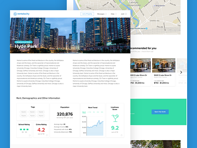 City Guide product design real estate ui ux
