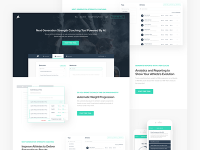 Athletitrack Landing Page