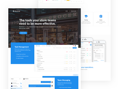 StoreHub Landing Page product design ui ux web