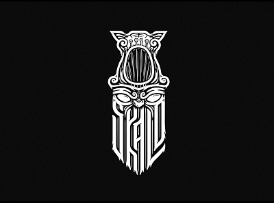 SKALD lettering logotype skald viking