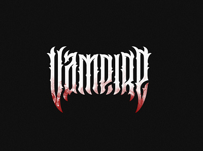 Vampire dark gothic letter lettering logo logotype modern typography vampire