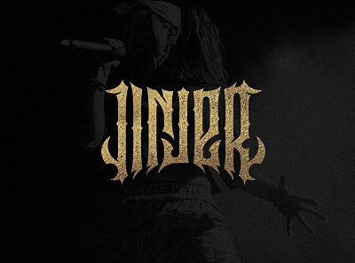 Jinjer gothic lettering logotype music musician typography