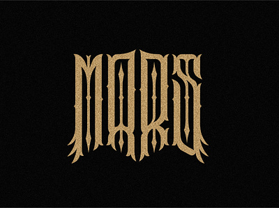 Mars calendar calendar design gothic lettering logotype modern typography