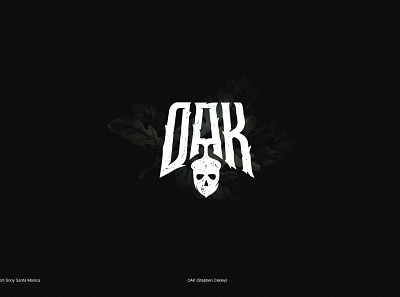 OAK dark gamedeveloper godofwar gothic letter lettering logo logotype modern oak oakley typography