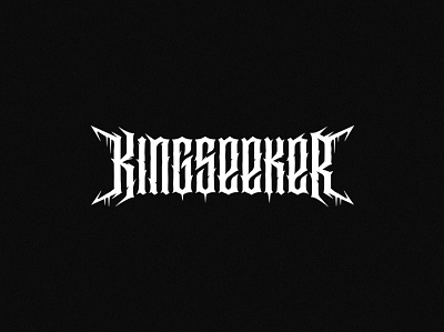 Kingseeker dark gothic gothic font gothic lettering gothic logo gothic style letter lettering logotype modern music logo musician typography