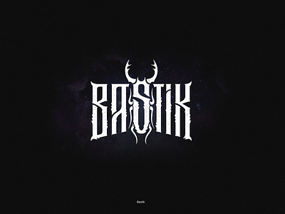 Bastik beatle bug buggy cosmic dark gothic illustration lettering logotype modern music band music logo typography