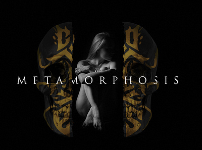 The Metamorphosis 3d beetle cockroach dark gothic graphic design letter lettering logo logotype modern skull skull art typography