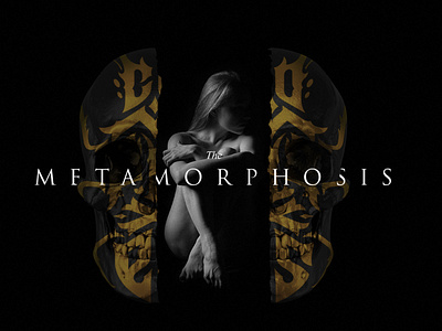 The Metamorphosis 3d beetle cockroach dark gothic graphic design letter lettering logo logotype modern skull skull art typography