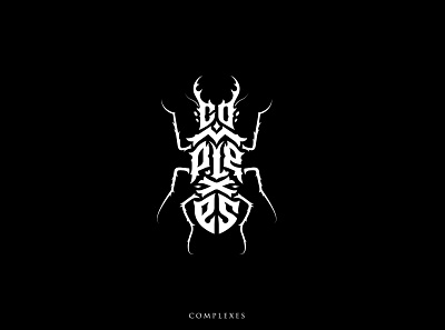 Complexes beattle cockroach dark gothic letter lettering logo logotype modern roach typography