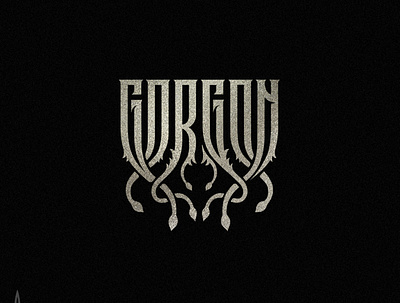 Gorgon ancient greek ancient legend gorgon gorgon medusa gothic greek mythology hudra legend lettering logo logotype medusa myth mythology typography