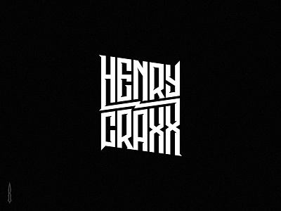 Henry Craxx black metal gothic gothic font heavy metal logo henry lettering logotype metal metal logo modern music logo rock