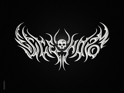 Ecce homo black metal clothing brand death metal evil futuristic gothic hrom type lettering logo logotype modern music logo skull skull logo typography