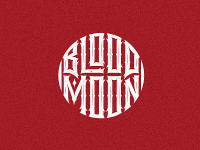 Blood moon gothic letter lettering logotype mark modern typography