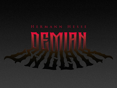 Demian lettering logotype modern