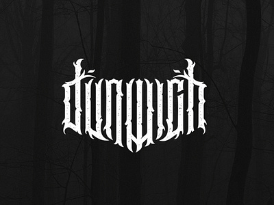 Dunwich lettering logotype