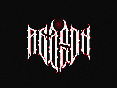 Абаддон / Abaddon lettering logotype