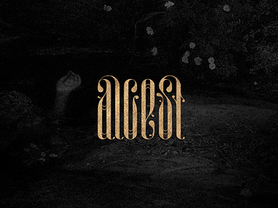 alcest lettering logotype modern