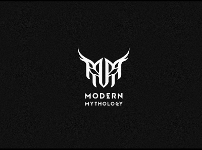 Modern mythology lettering logotype mark modern monogram