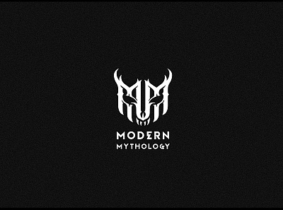 Modern mythology second version dark gothic illustration letter lettering logo logotype mark modern typography