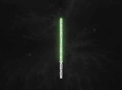 lightsaber gothic letter lettering logotype modern typography