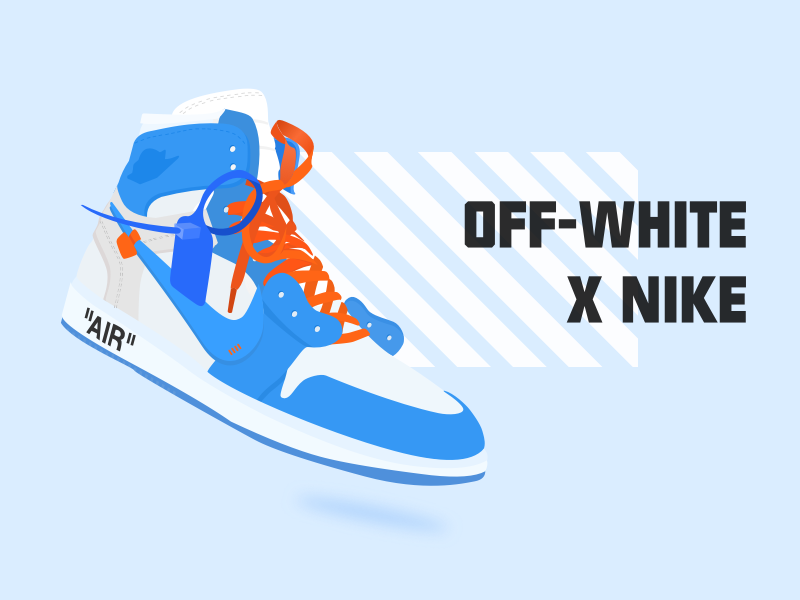 jordan 1 off white unc cartoon