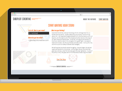 Side Plot With More Whitespace grey orange overlay side plot creative transparency whitespace