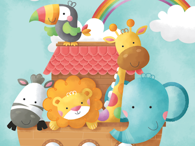 Critter Ark ark baby cute illustration