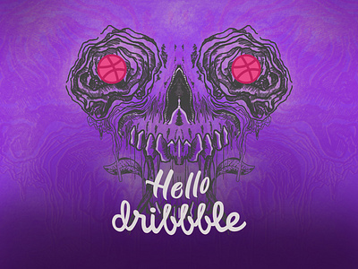 Hello Dribbble ! artworks branding design first shot graphic artist graphic design hello dribbble illustration illustrator logo typography