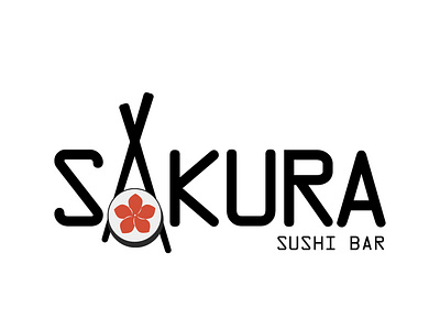 Thirty Logos Challenge #18 - Sakura beginner branding cherryblossom graphicdesign graphics illustration logo logochallenge newbie sakura sushi sushibar thirtylogos