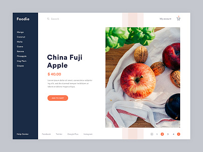 Foodie Ecommerce Header